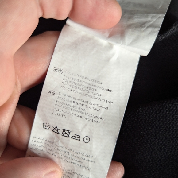 Preloved Rinascimento Black Italian Dress with Gold Shoulder Embellishments - L - Picture 9 of 16